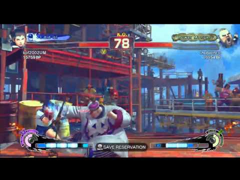SSF4 AE: kof2002UM (Sakura) VS chobixinco (Rufus)