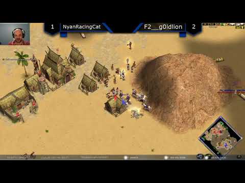 NyanRacingCat vs F2__G0ldlion - Age of Mythology: The Titans (Game 4) ft. ChronoJJ