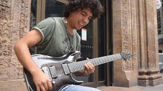 Bohemian Rhapsody version with electric guitar on the street