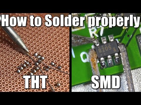 How to Solder properly || Through-hole (THT) & Surface-mount (SMD)