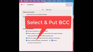 How To Auto BCC In Outlook For Mac