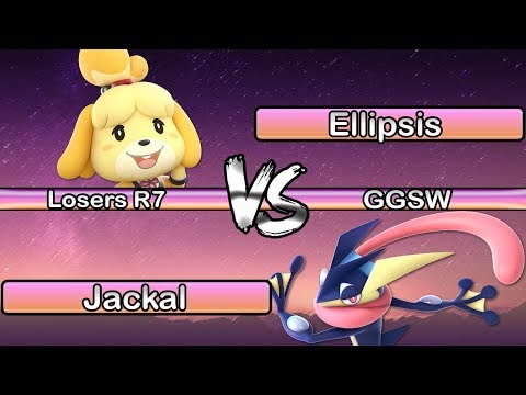GGSW 142 - Ellipsis (Isabelle) Vs Jackal (Greninja) Smash Ultimate Losers R7
