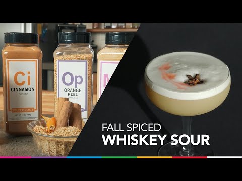 Spiceology Mixology - Fall Spiced Whiskey Sour Recipe