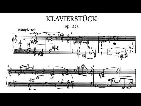Schoenberg: Klavierstück Op. 33a (Pollini)