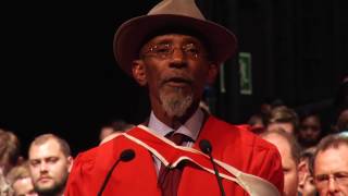 Dr Linton Kwesi Johnson at RU graduation 2017