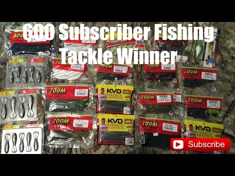 600 Subscriber Fishing Tackle Winner !!