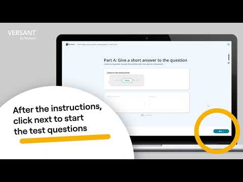 Versant by Pearson - English Speaking and Listening Test Demonstration