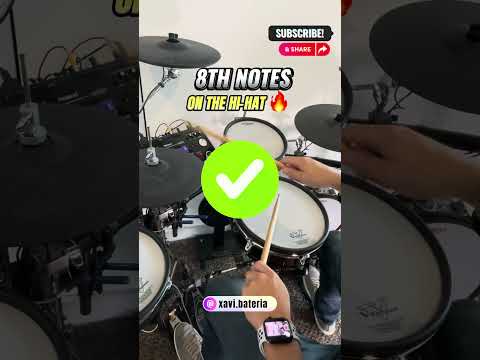 How to play 8th Notes on the HI HAT Correctly! ✅🥁