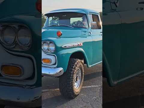 1959 Chevrolet Apache 36 Classic Pickup Truck Drive By Engine Sound Waterford Michigan