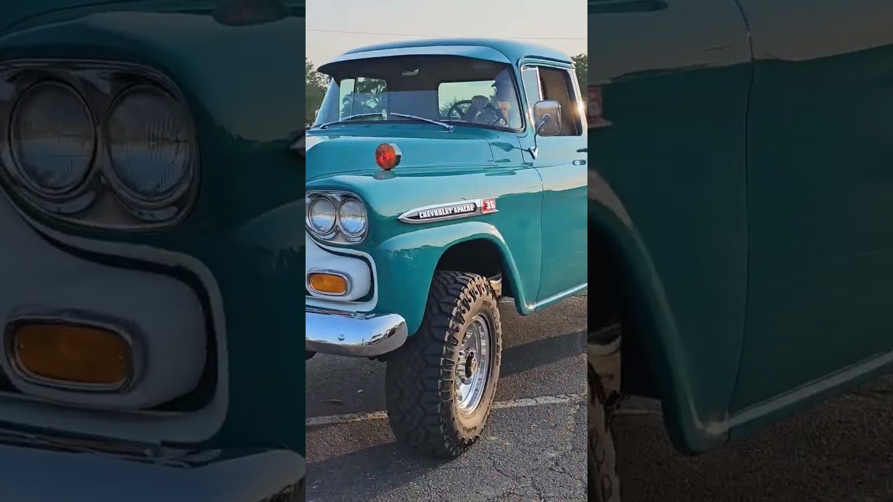 1959 Chevrolet Apache 36 Classic Pickup Truck Drive By Engine Sound Waterford Michigan