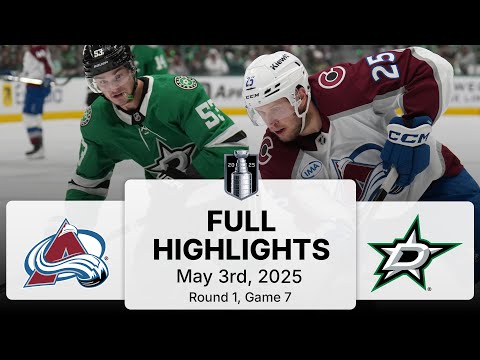 NHL Playoff Highlights | Avalanche vs. Stars | Gm 7 | May 03, 2025