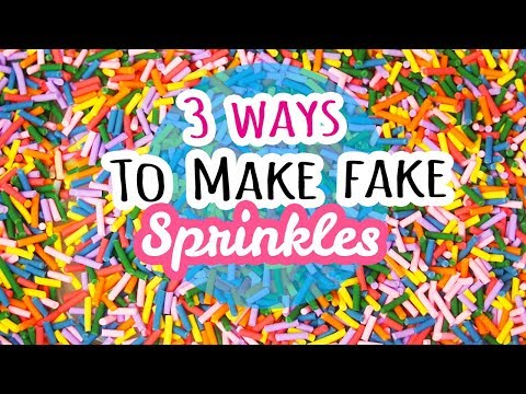 Part of a video titled How to Make Deco Sprinkles | Squishies, Slime, Crafting, Clay ...