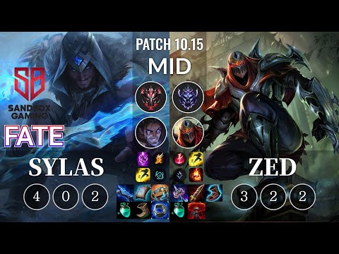 SB FATE Sylas vs Zed Mid - KR Patch 10.15