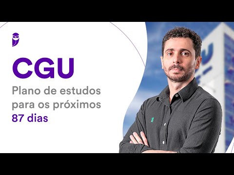 Concurso CGU: Plano de estudos para os próximos 87 dias