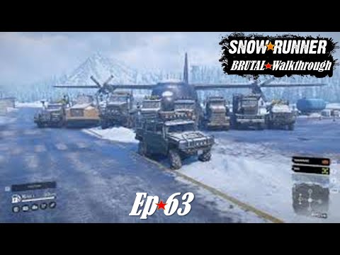 SnowRunner BRUTAL Walkthrough: NO RECOVERIES, NO TRUCK BUY! Ep.63-Valley Polar Base Research