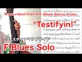 Christian McBride - F Blues Solo(Transcription)