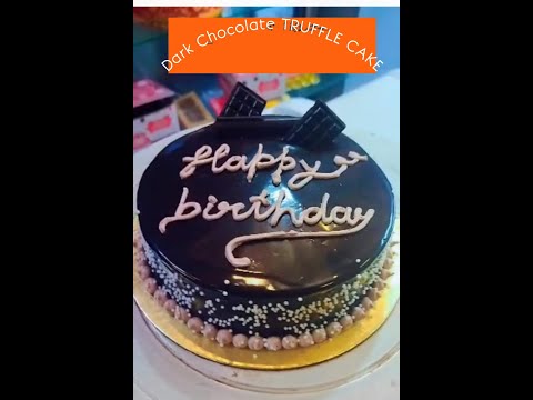 Dark Chocolate Truffle Cake | #trufflecake #chocolatetrufflecake #cakes #madhavbakery #youtube