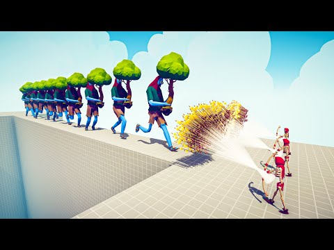 10x TREE GIANT vs 3x EVERY GOD - Totally Accurate Battle Simulator TABS