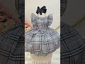 Vestido Infantil Xadrez Cinza Tartan Festas Luxo