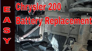 Easy Battery Replacement Step by Step Chrysler 200