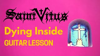 Saint Vitus Guitar Lesson w/ TAB - Dying Inside - Eb Tuning