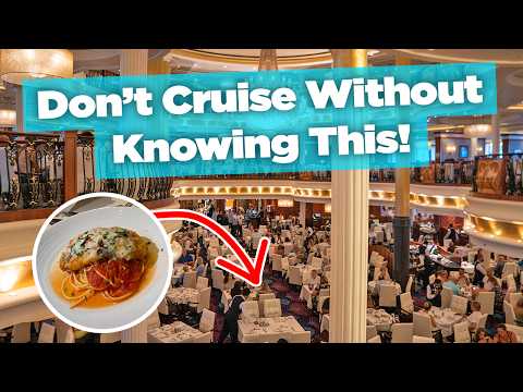 Como funciona o salão de jantar principal da Royal Caribbean