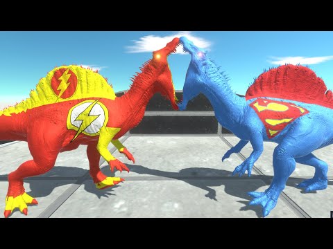 FLASH SPINOSAURUS ISLAND DEATHRUN - ANIMAL REVOLT BATTLE SIMULATOR