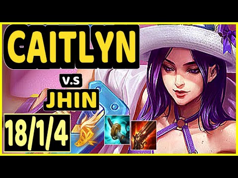 VIPER (CAITLYN) vs JHIN - 18/1/4 KDA BOTTOM ADC GAMEPLAY - KR Ranked GRANDMASTER