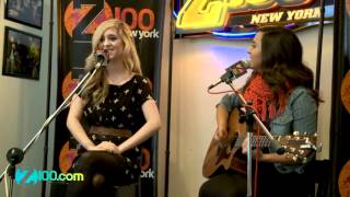 Old School Love & Payphone & Are You Happy Now? - Megan & Liz acoustic performance @ Z100