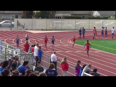 FSG 200m Heat 2 vs Fountain Valley 3-21-18 - Los Alamitos Girls