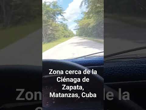 Conduciendo cerca de la Ciénaga de Zapata, Matanzas, Cuba #cuba #cienagazapata #lada #viajes