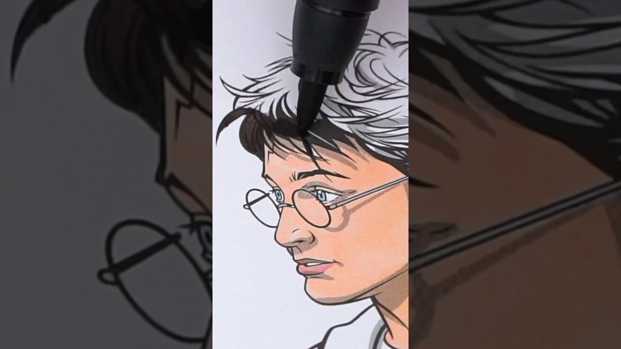 Coloring Harry Potter & Hermione Granger ⚡️ #coloring #art #harrypotter