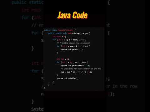 How To Print Pascals Triangle In Java And Python Fun Coding Tutorial
