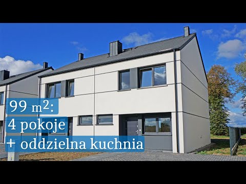 Oglądamy dom na sprzedaż 99m2 - Oddzielna kuchnia i duże pokoje! #projekt Osiedle Pod Lipami
