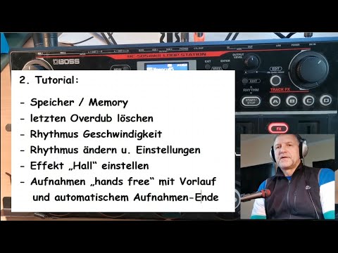 2. Tutorial - German - for beginners on the Boss RC-505 MKII Loop Station