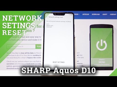 How to Reset Network Settings in Sharp D10 - Restore Network Settings