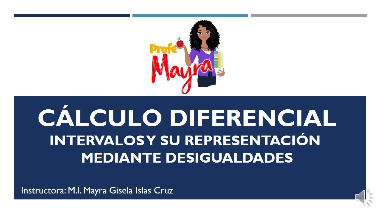 CÁLCULO DIFERENCIAL - INTERVALOS Y SU REPRESENTACIÓN MEDIANTE DESIGUALDADES