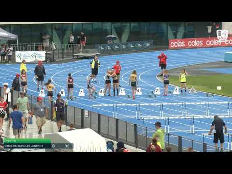 Girls Under 13 80m Hurdles H4 - 2020 State Combined Events Championships // LAVicTV