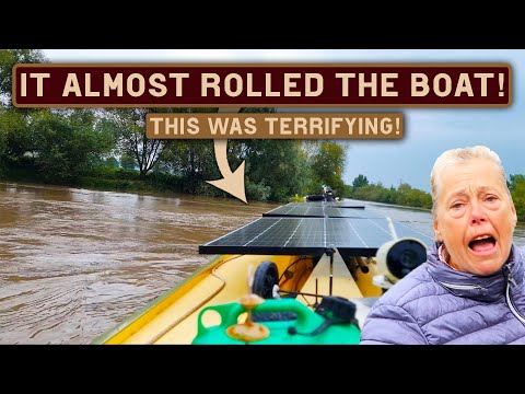 "I've NEVER Been so AFRAID Before" A HUGE Spring Tide Almost SANK Our Narrowboat! - 494