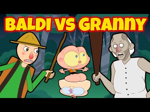 Mongo e Drongo em Baldi vs Granny - paródia de Baldi's Basic e Granny