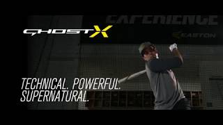 Video thumbnail: Easton Ghost X BBCOR Baseball Bat | Tech Video