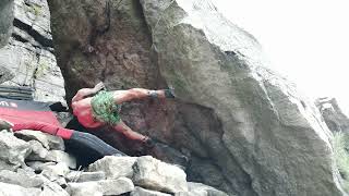 Video thumbnail of Shoulder Problem, 8A. Sněžník