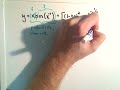 Using the Chain Rule - Harder Example #3