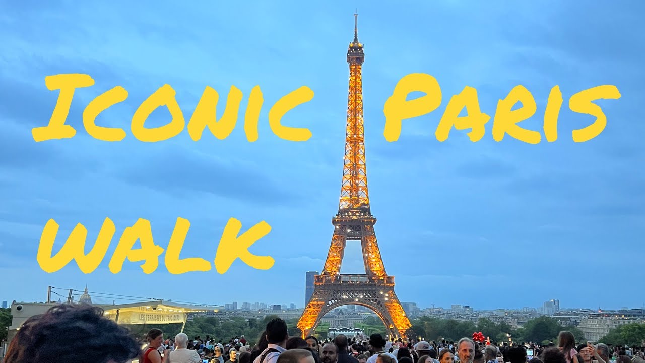 Immersive street-level walking tour through Paris Eiffel Tower, France, showcasing authentic urban landscapes, local architecture, and the vibrant atmosphere of the city's neighborhoods