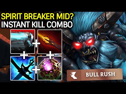 Spirit Breaker Mid? – Instant Kill Combo with Dagon Build Dota 2