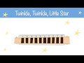 Twinkle, Twinkle, Little Star - Harmonica tutorial and songs for beginners - Normal speed