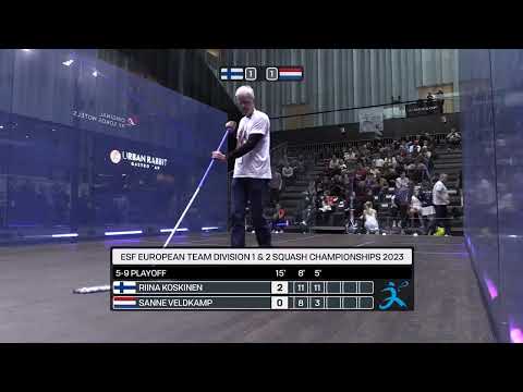 Riina Koskinen - Sanne Veldkamp - ESF European Team Squash Championships 2023