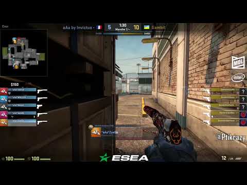 ZywOo ACE vs Gambit [ pistol round ]
