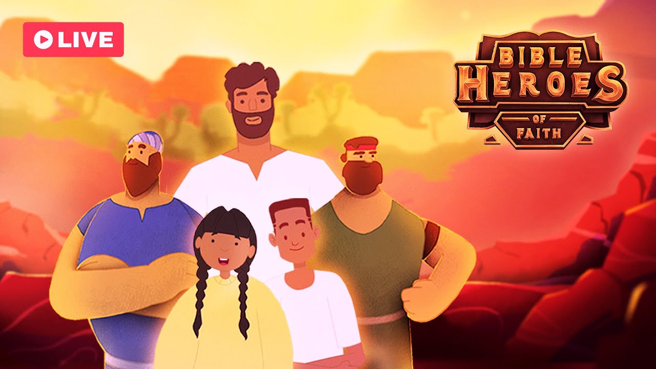 🔴 LIVE - Bible Heroes of Faith FULL MOVIE | Bible Cartoon Stories for Kids