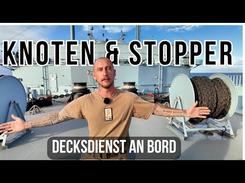 Of stoppers and knots - Deck duty part 1 #marine #navy #seamanship #knot #11 #deutschemarine